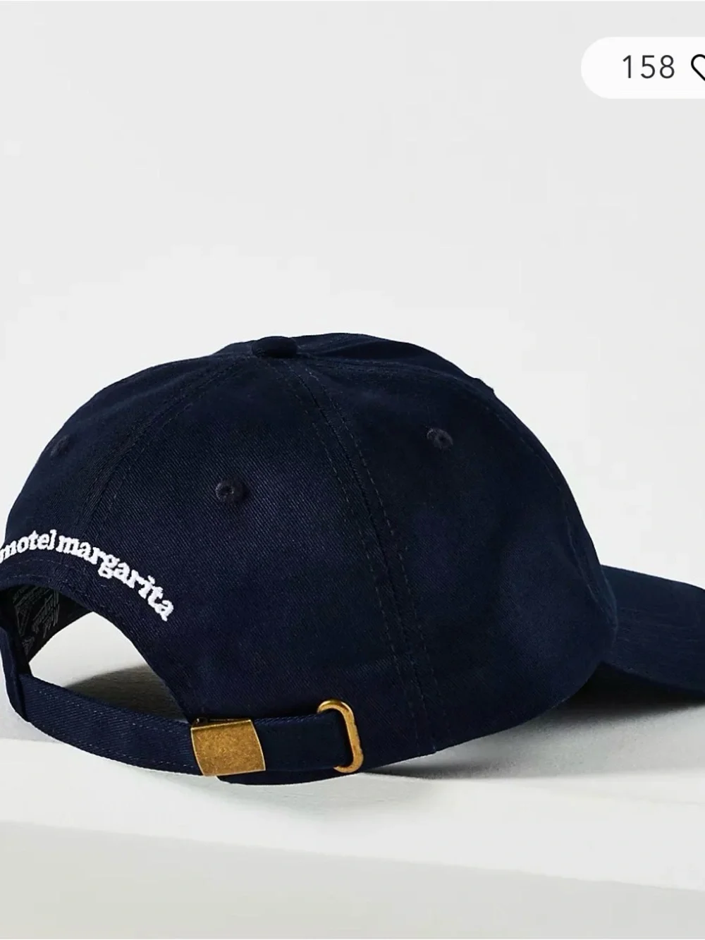 Anthropologie Motel Margarita Margs.Dad Baseball Hat. NWT. Navy